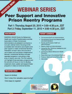 Peer Support Prison Re-entry Program